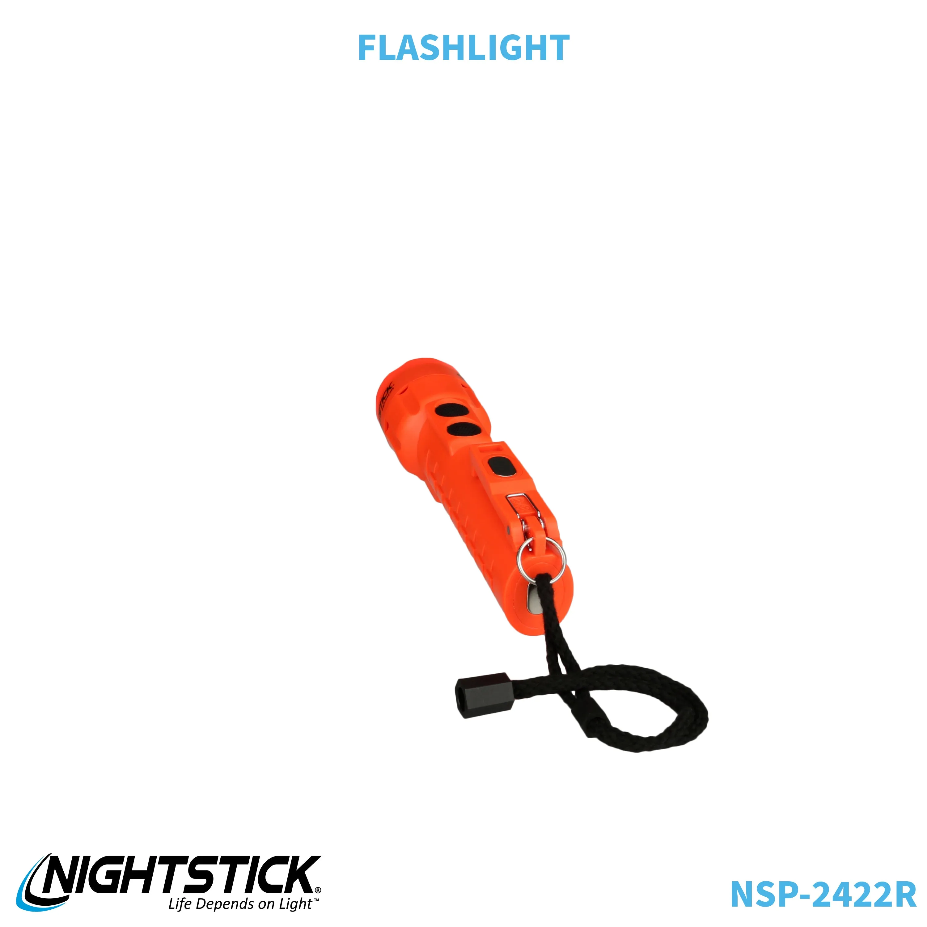 NSP-2422R: Dual-Light Flashlight w/Dual Magnets