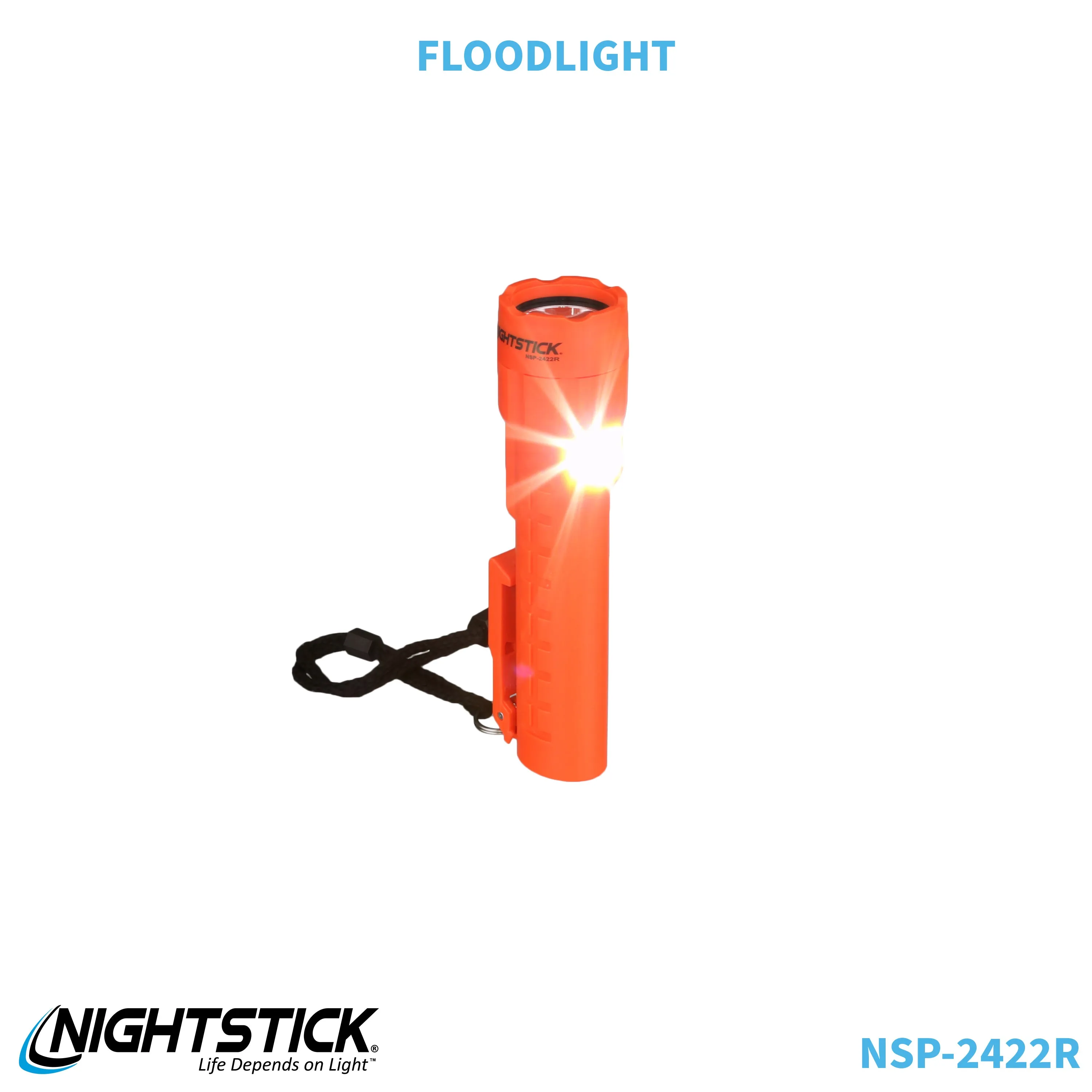 NSP-2422R: Dual-Light Flashlight w/Dual Magnets