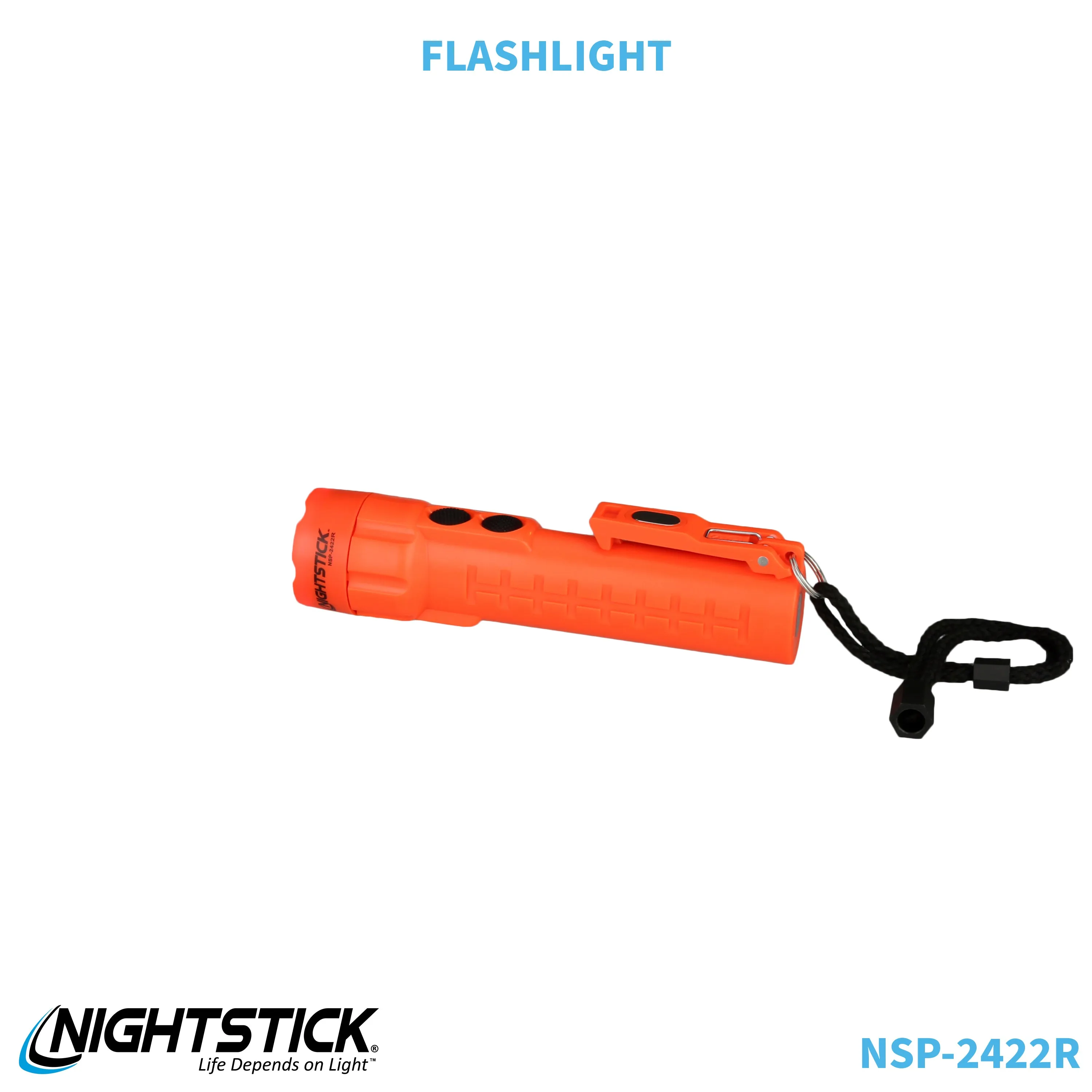 NSP-2422R: Dual-Light Flashlight w/Dual Magnets