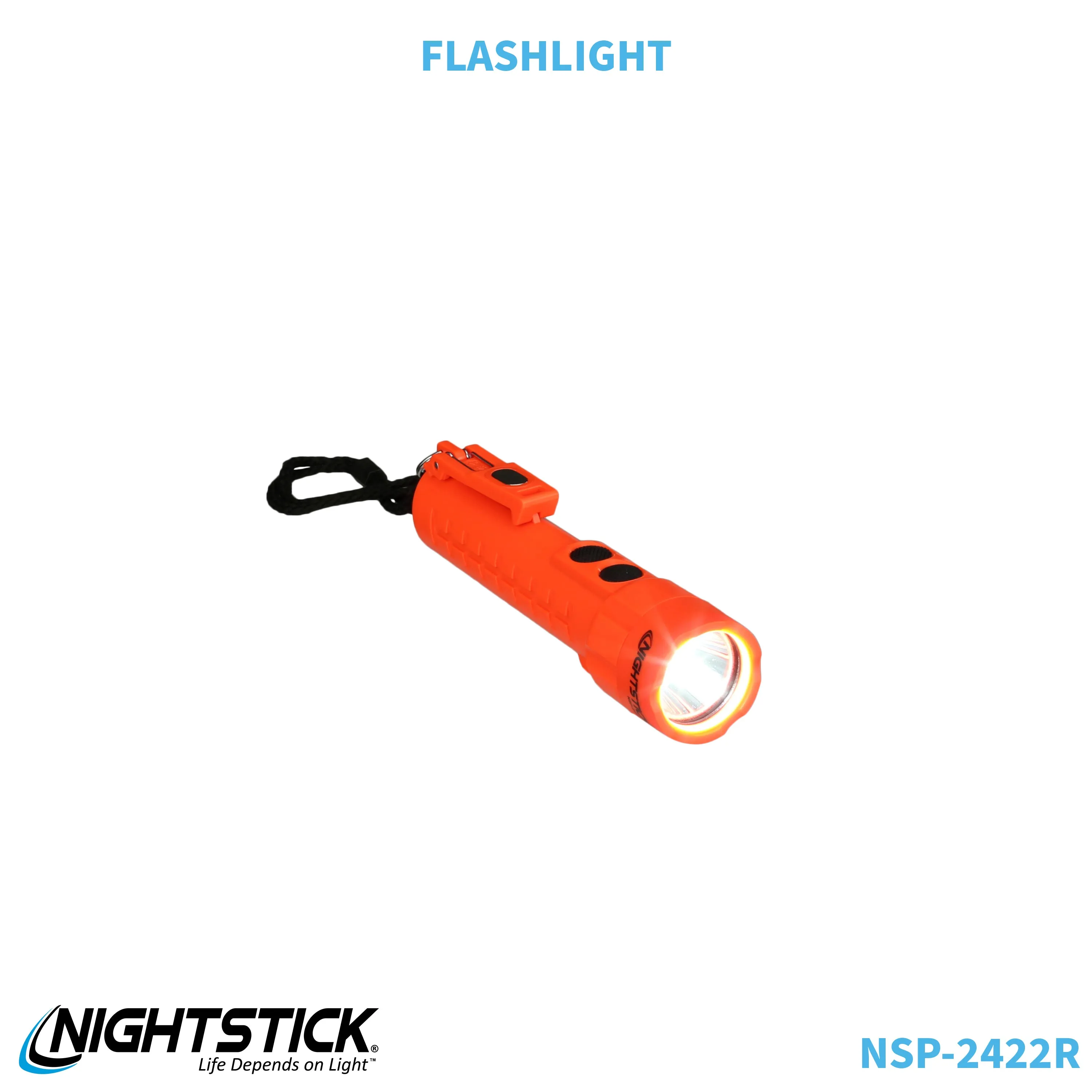 NSP-2422R: Dual-Light Flashlight w/Dual Magnets