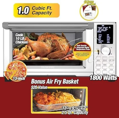 Nuwave Bravo XL Air Fryer Toaster Smart Oven