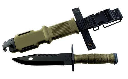 Ontario Knife Co 490 M9 Bayonet and Scabbard - OD