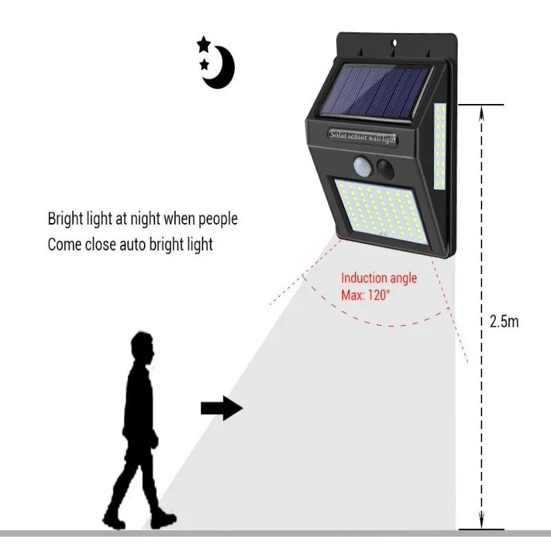 Outdoor LED Solar Wall Lights