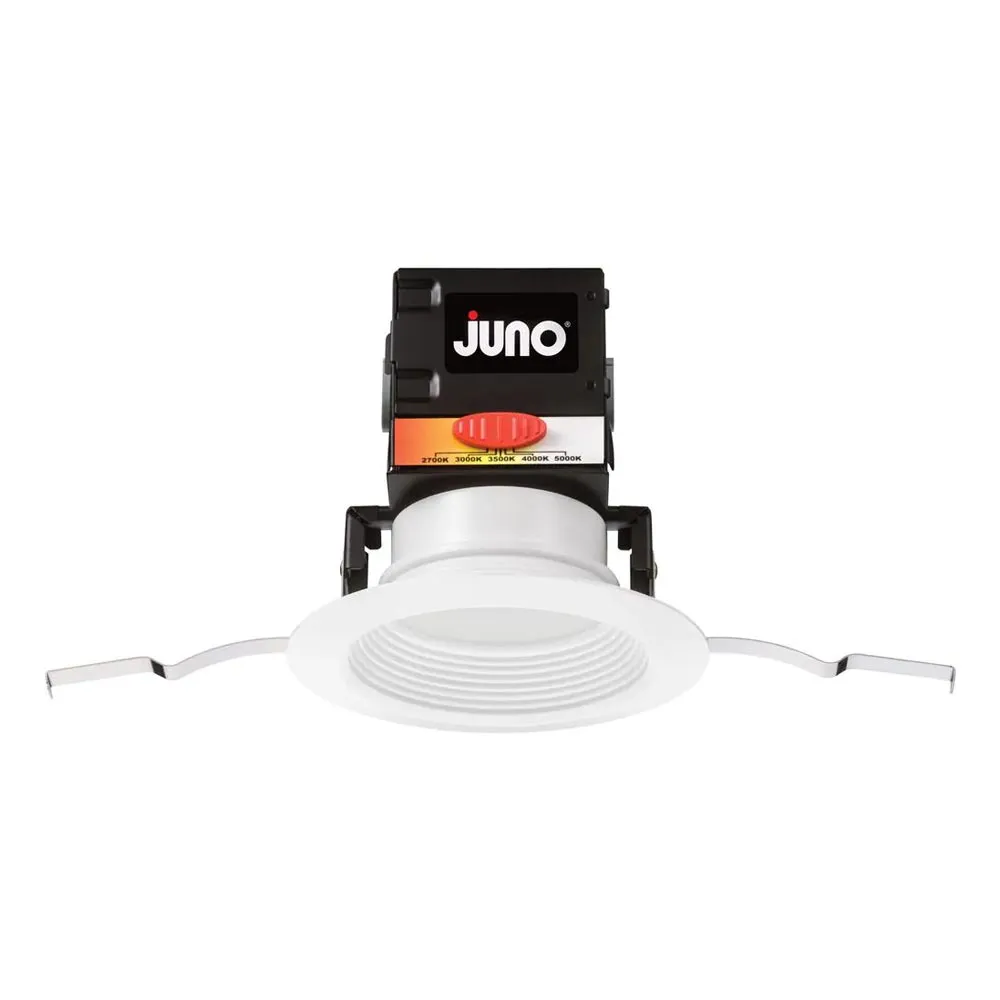 Pack of 6 - 4" Juno OneUP Canless LED Recessed Light, 900 Lumens, Selectable CCT, Baffle Trim