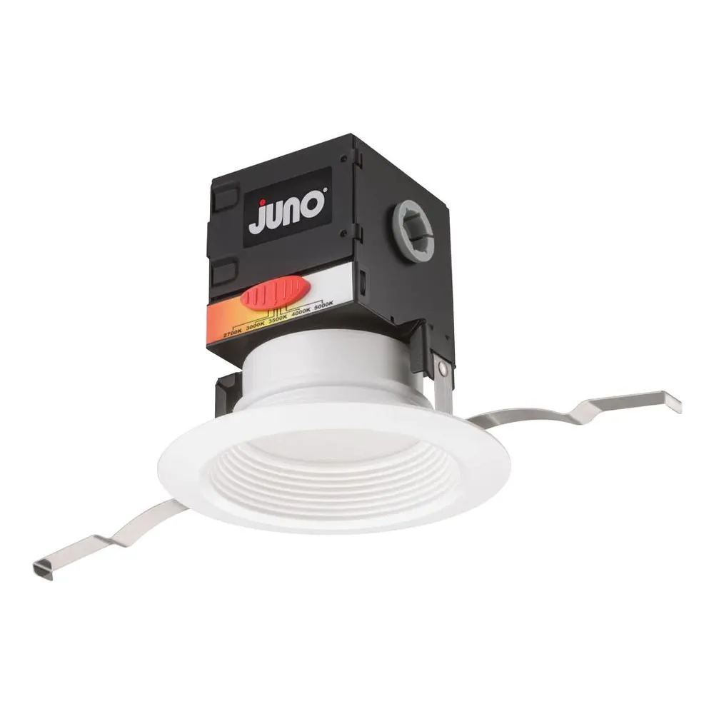 Pack of 6 - 4" Juno OneUP Canless LED Recessed Light, 900 Lumens, Selectable CCT, Baffle Trim