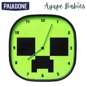 Paladone Minecraft Creeper Glow In The Dark Wall Clock