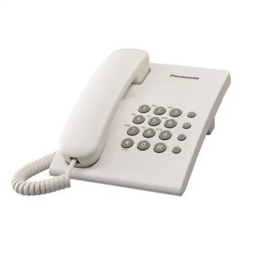 PANASONIC Single Line Wall Mountable Phone KX-TS500ML (White/Black)