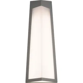 Pasadena 12 in. LED Outdoor Wall Sconce Gray Finish Selectable CCT