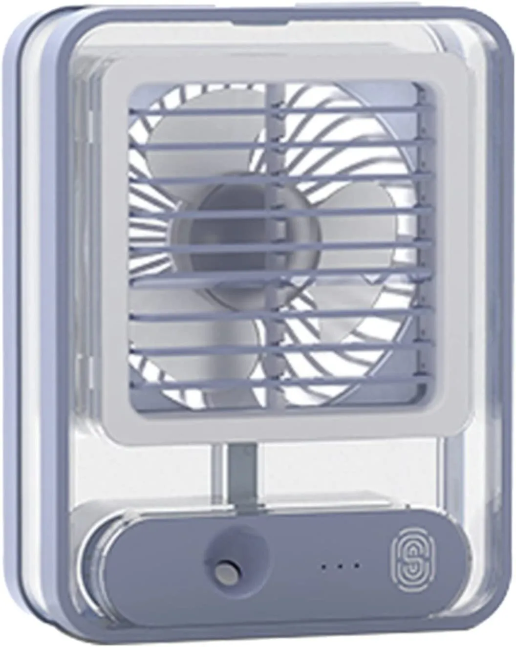 Portable Battery Fan with Mist Spray and LED Night Light