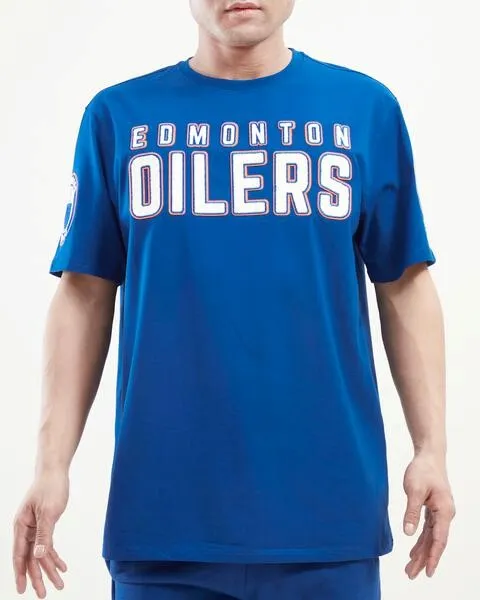 Pro Standard NHL Men's Edmonton Oilers Chenille T-Shirt