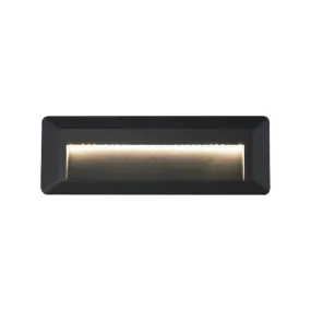 Rectangular Black LED Step Light