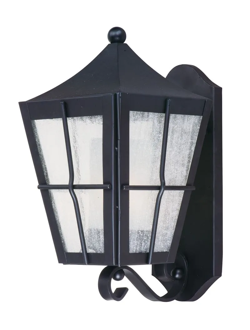 Revere E26 14.5" Single Light Outdoor Wall Sconce in Black