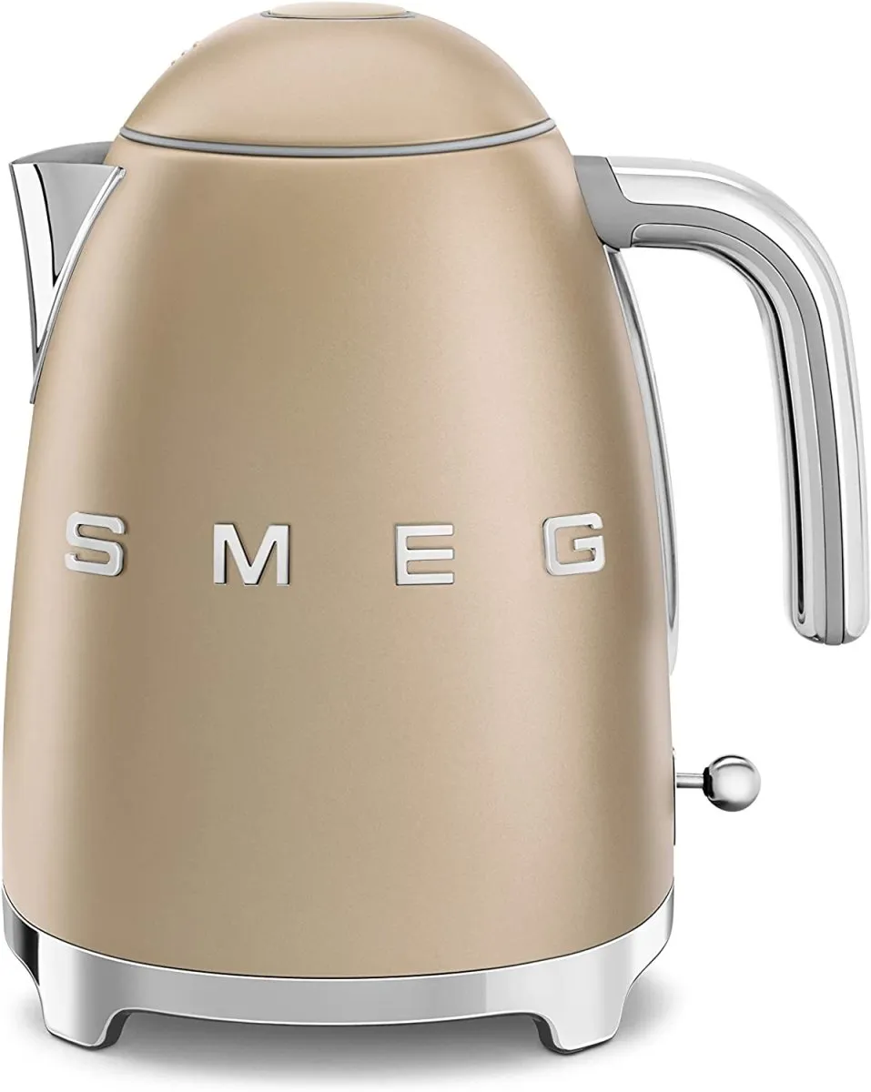 SMEG KLF03CHMUK 1.7 Litre Retro Style Kettle - Matte Champagne Gold