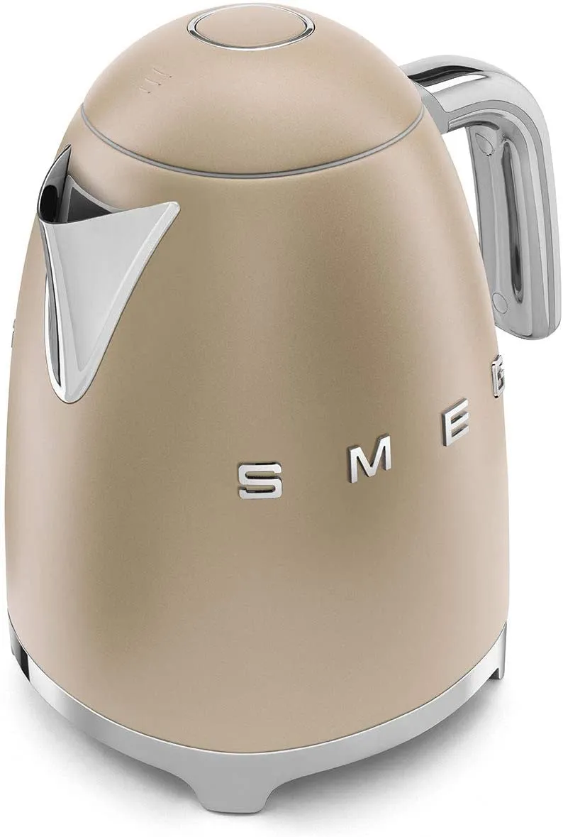 SMEG KLF03CHMUK 1.7 Litre Retro Style Kettle - Matte Champagne Gold