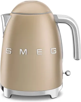 SMEG KLF03CHMUK 1.7 Litre Retro Style Kettle - Matte Champagne Gold