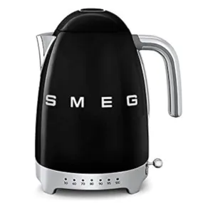 Smeg KLF04BLUK Variable Temperature Kettle 3D Logo Black (New)