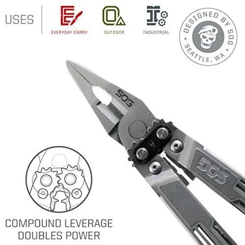 SOG PowerAccess Deluxe Multi-Tool | 21 Tools   12pc Hex Bit Kit.