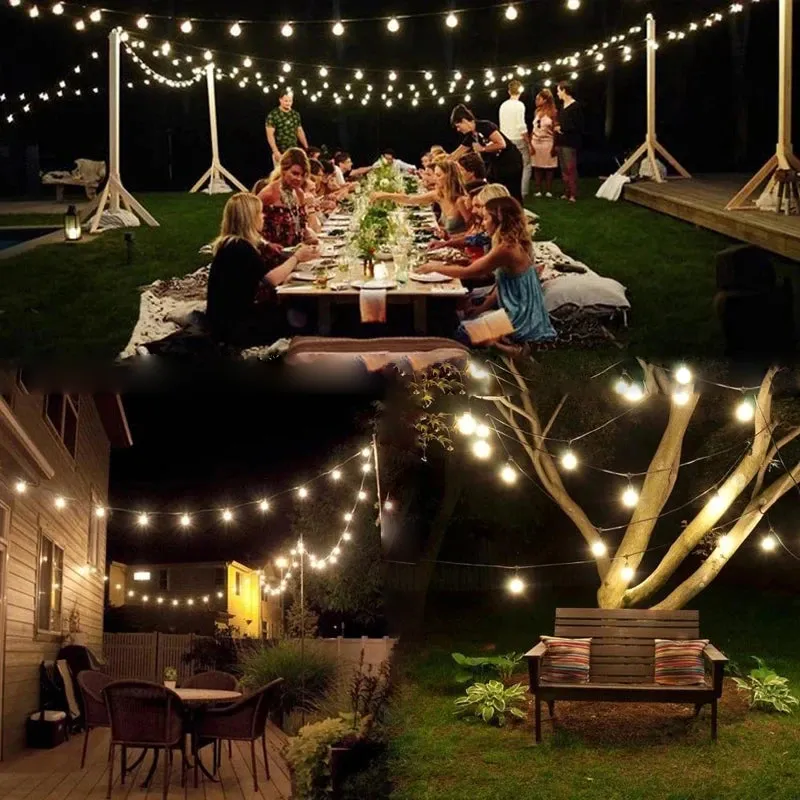 Solar Crystal Globe LED String Lights