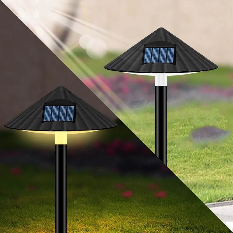 Solar Lawn Umbrella Lights Solar Plug Control Intelligent Road Lamps Outdoor Landscape Garden Decoration Mushroom Lights