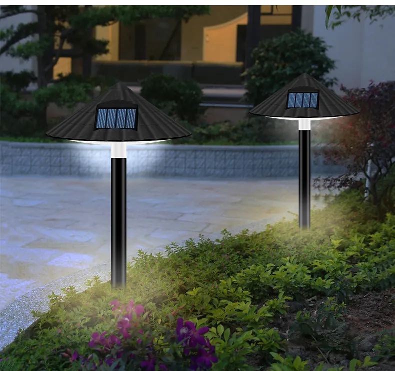 Solar Lawn Umbrella Lights Solar Plug Control Intelligent Road Lamps Outdoor Landscape Garden Decoration Mushroom Lights