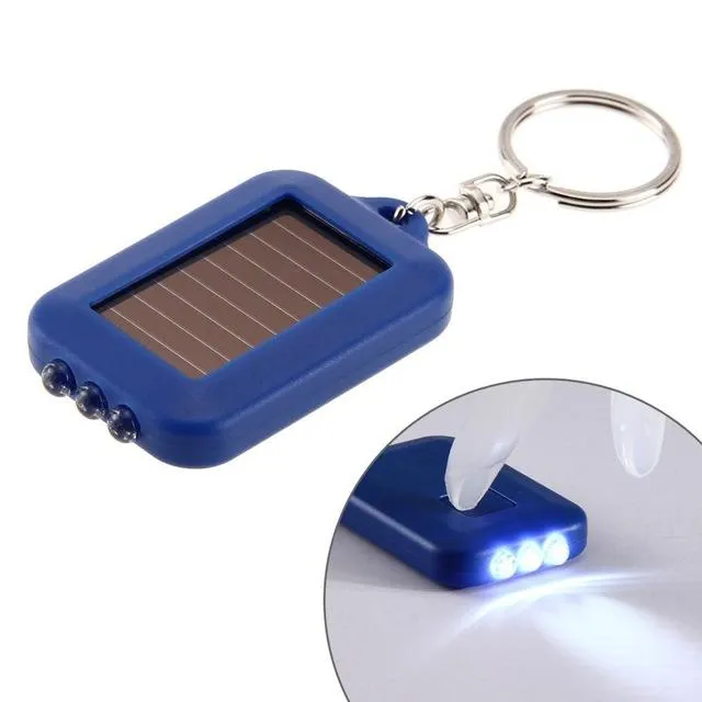 Solar LED Light Keychain