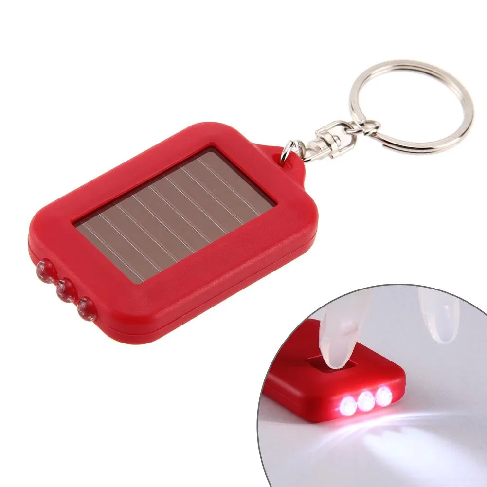 Solar LED Light Keychain