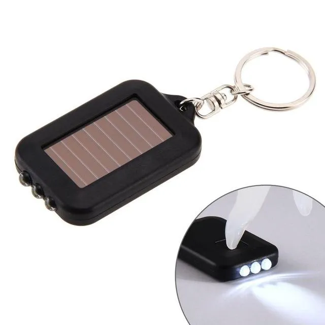 Solar LED Light Keychain