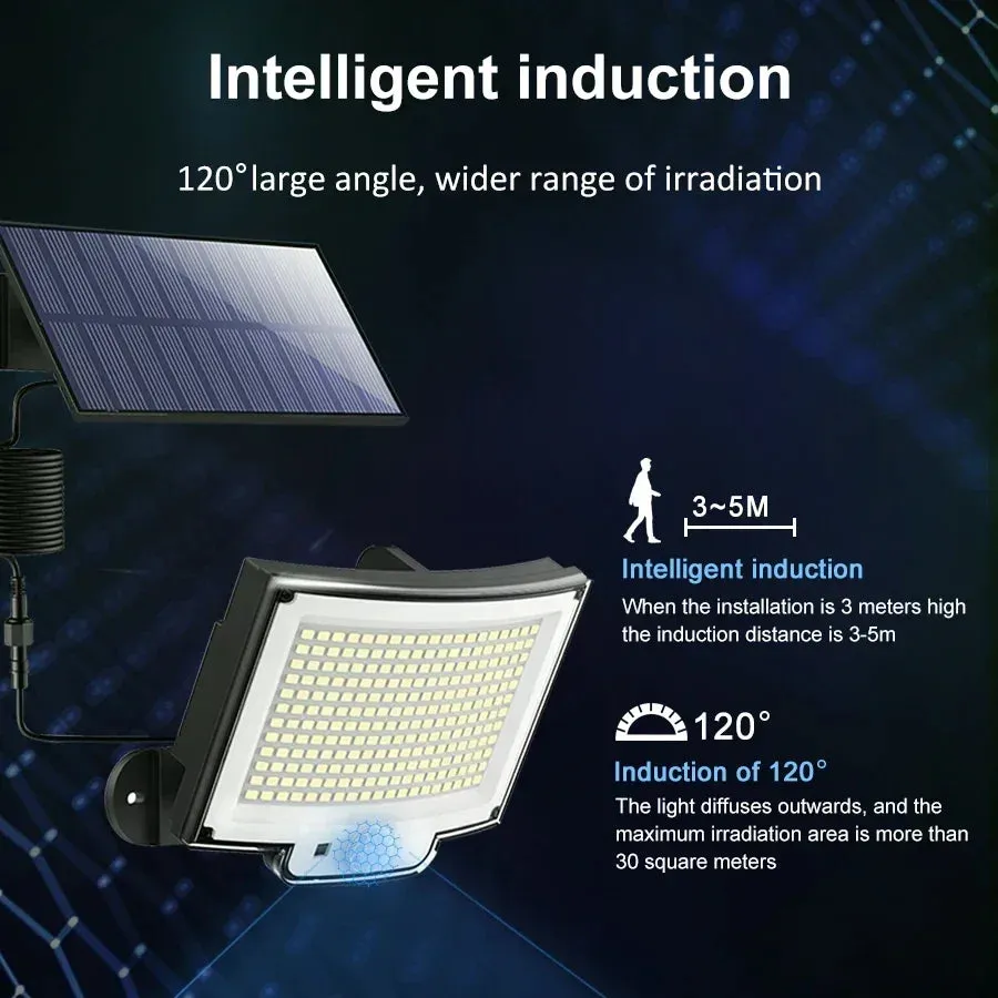 Solar Light Outdoor 228 LED Super Bright Motion Sensor Solar Strong Power LED Solar Garden Light IP65 Solar Led Light Outdoor