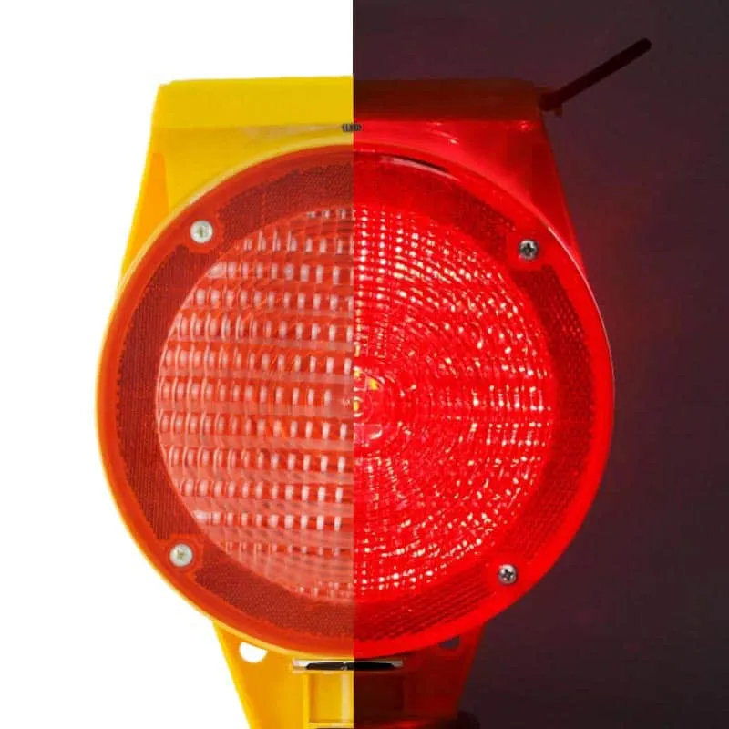 Solar Powered Flash Beacon Warning Light SU311