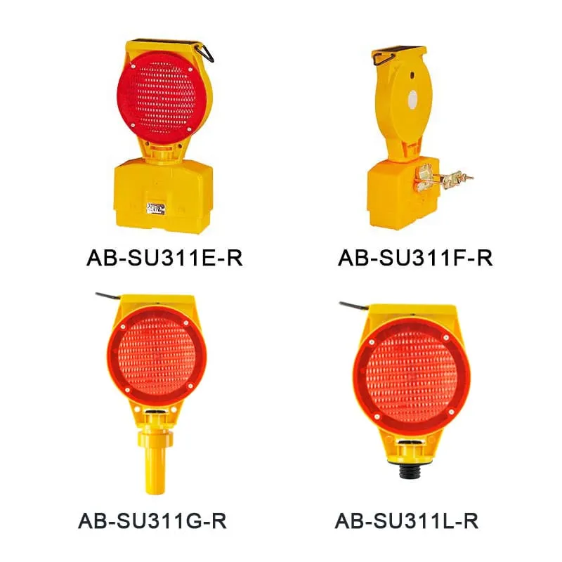 Solar Powered Flash Beacon Warning Light SU311