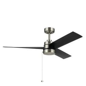 Spyn Lite 52" Ceiling Fan in Brushed Nickel