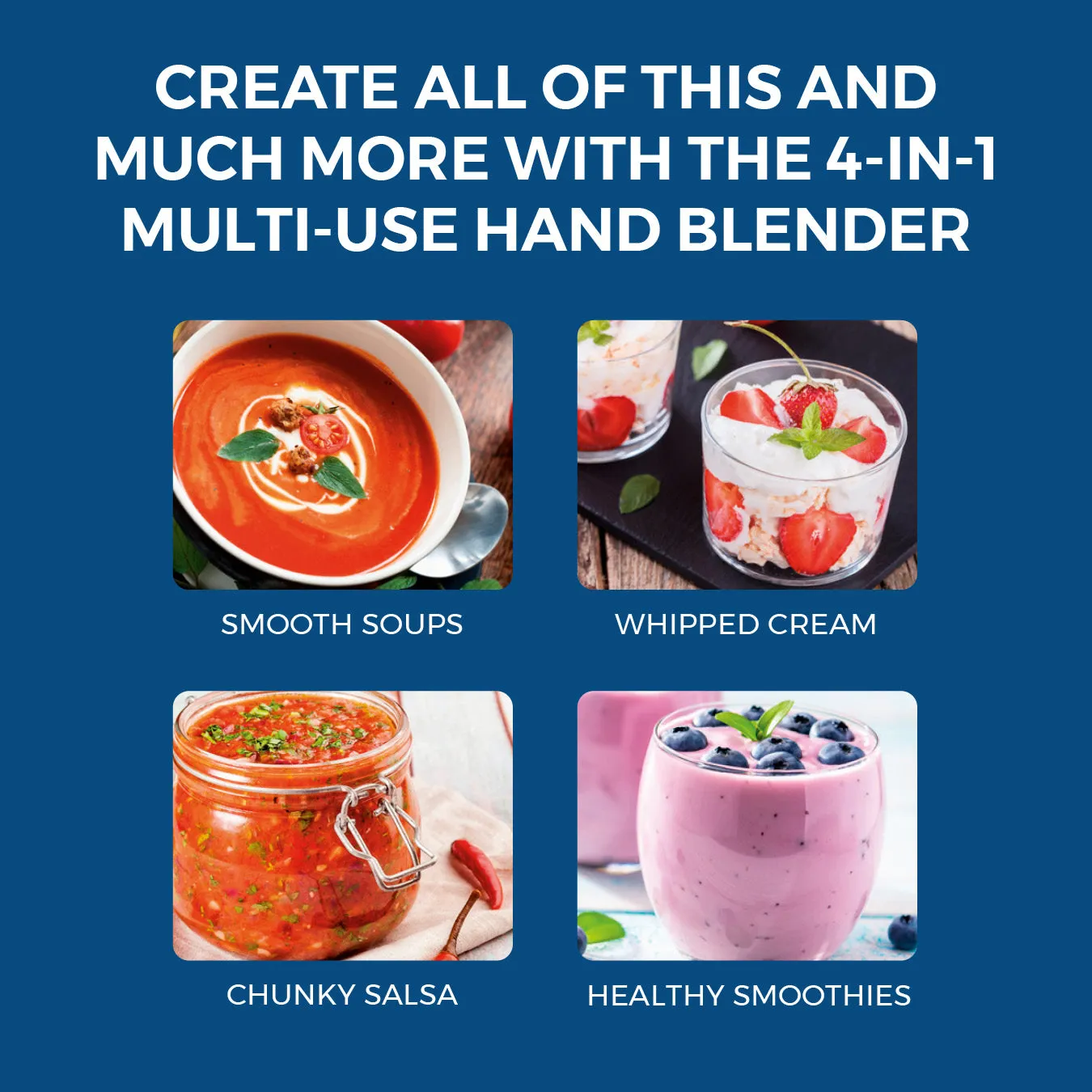 Tower 4 -in-1 Hand Blender