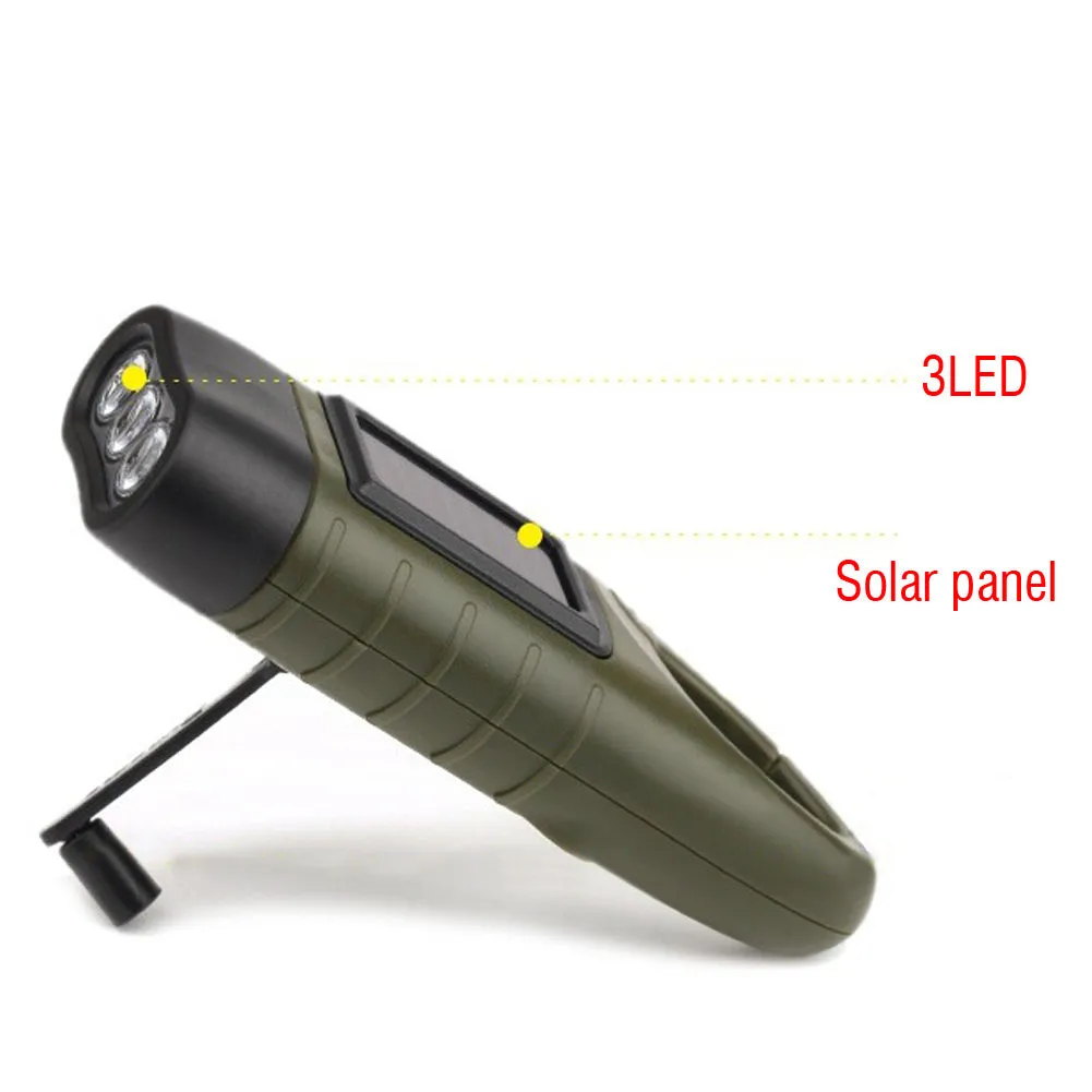 Traditional Solar Emergency Flashlight