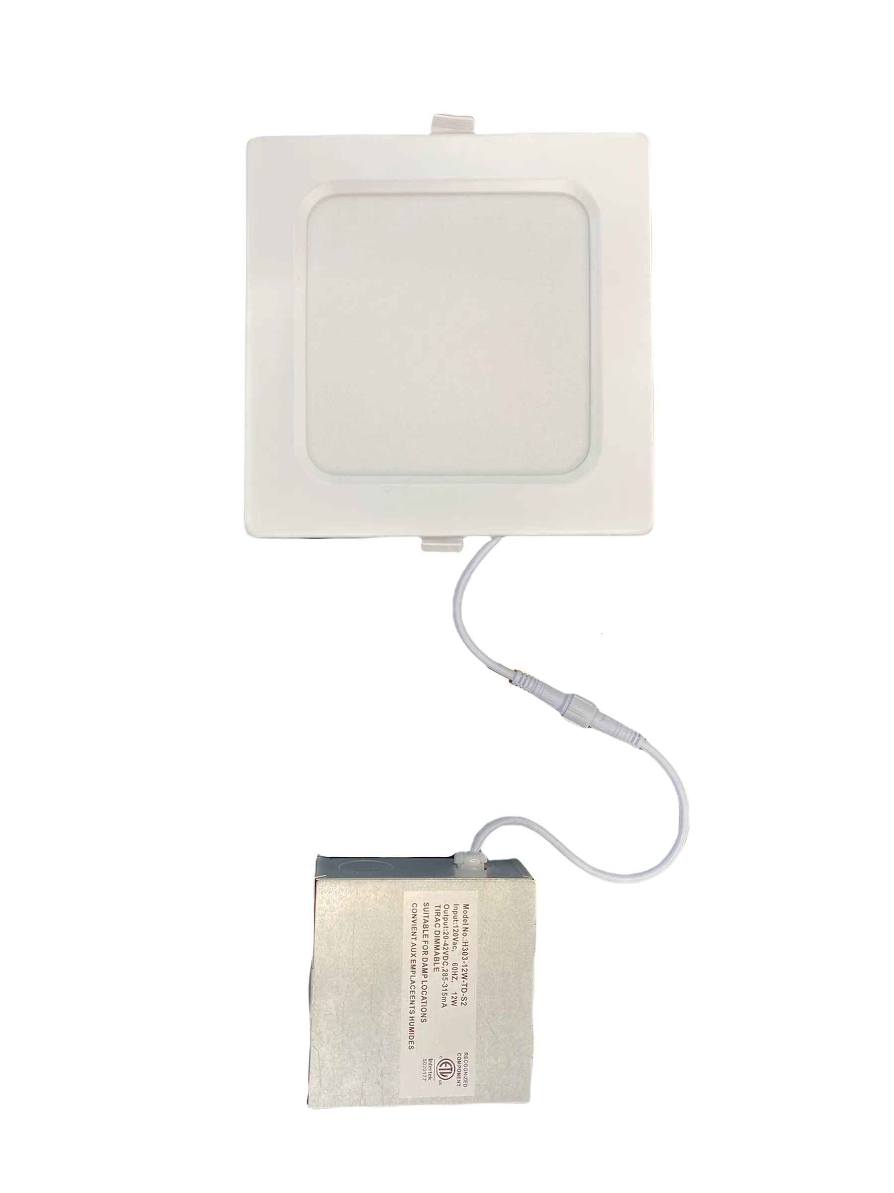 Ultra Thin SQUARE 6in 12w 5CCT SWITCHABLE (2700K/3000K/3500K/4000K/5000K) Dimmable