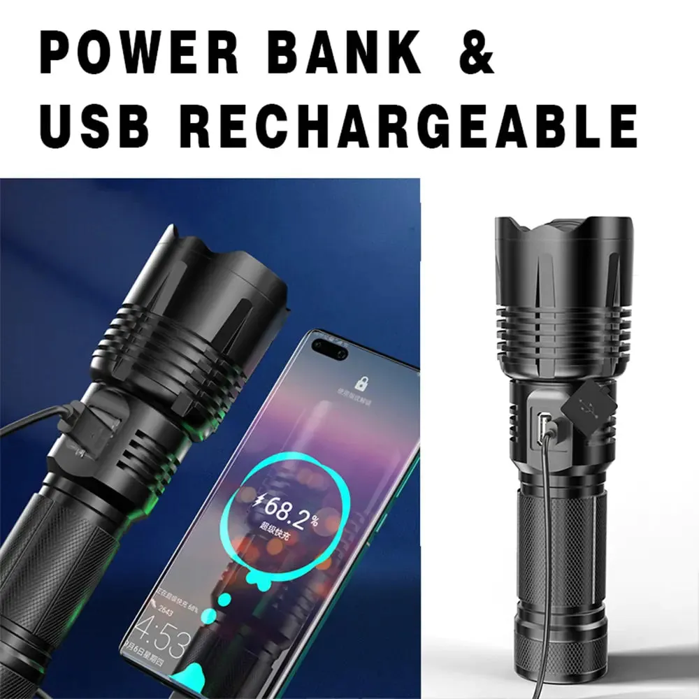 USB Rechargeable Power Flashlight