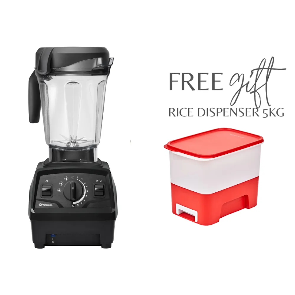 Vitamix Explorian Series E520 Blender (Black)   Tupperware 5kg Rice Dispenser