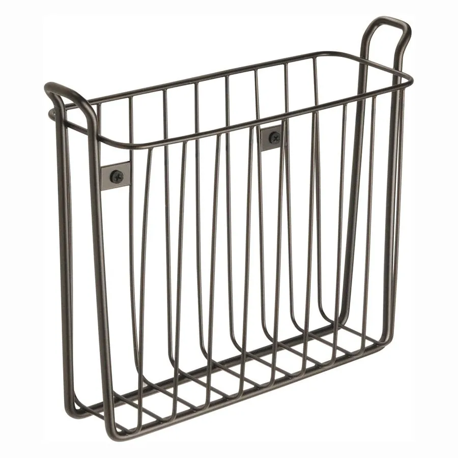 Wall Mount Magazine Rack - Bronze