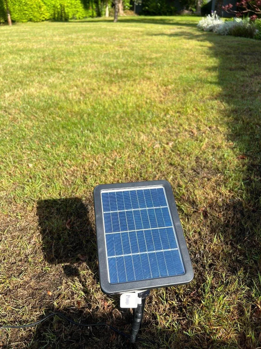 Waterfall x 4 Water Bowls with LED Lights - Solar Panel 47x27x23