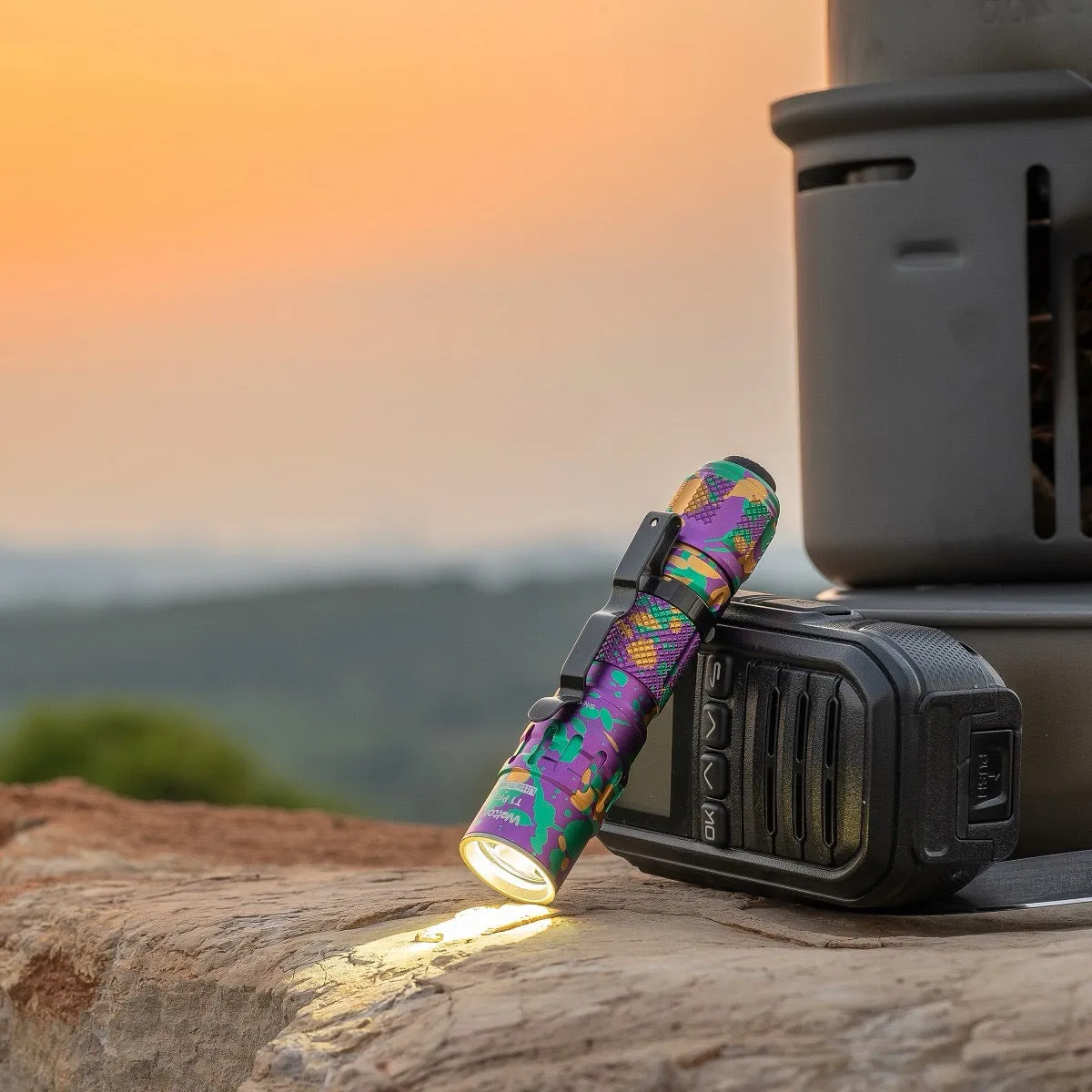 Weltool T1 Pro V2 Colorful 550 Lumen Everyday Carry Flashlight 1 * 14500 USB-C Rechargeable Battery Included