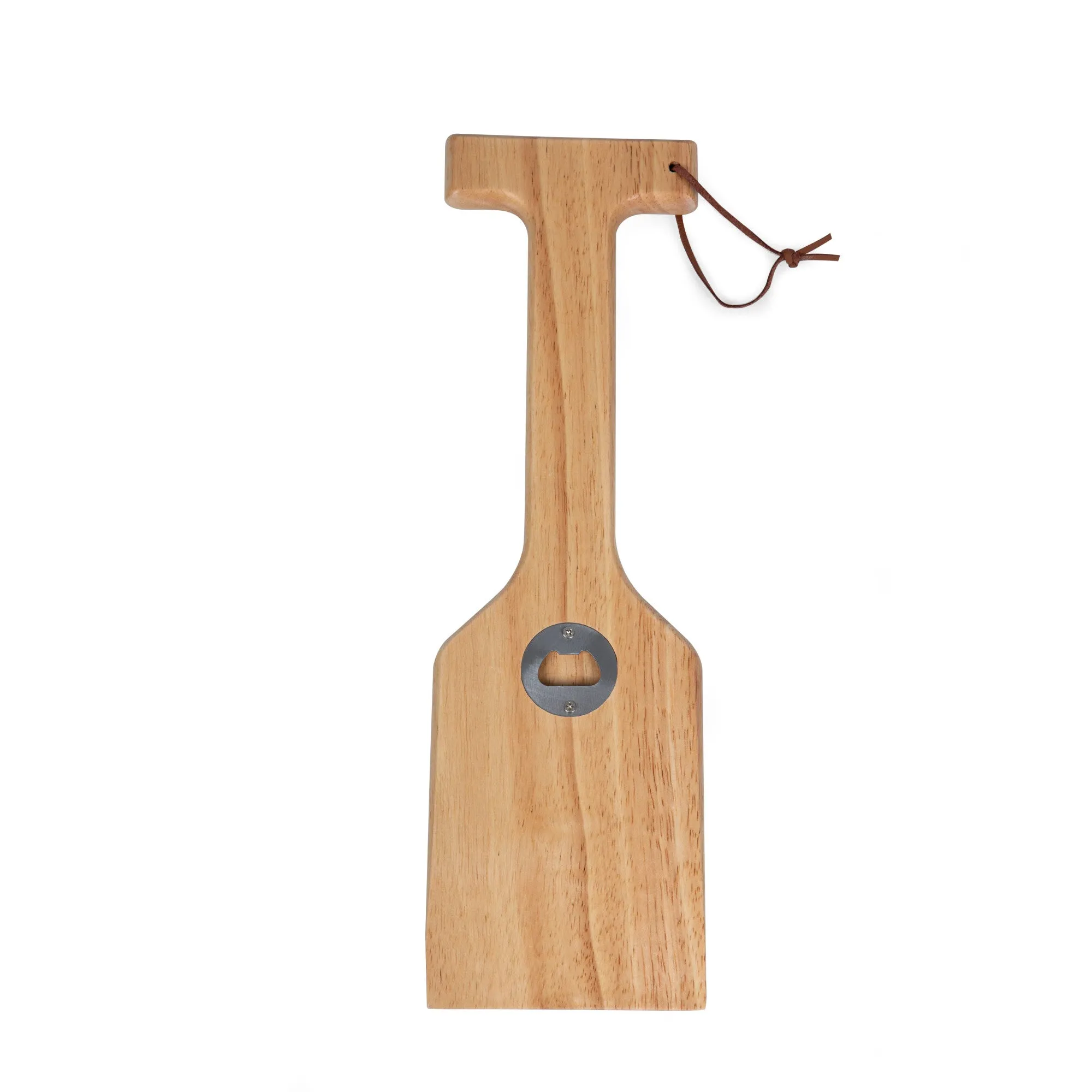 West Virginia Mountaineers - Hardwood BBQ Grill Scraper with Bottle Opener