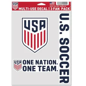 Wincraft USA 5.5x7.75 Multi-Use 3 Pack Decal